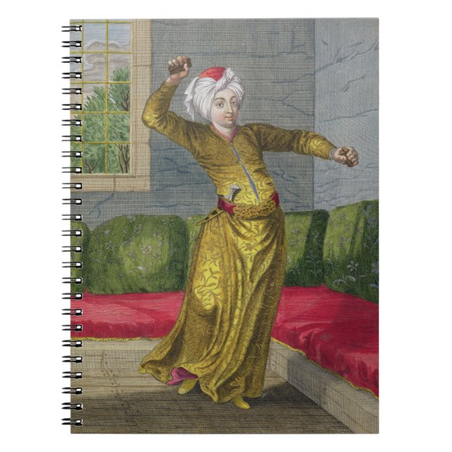 Tchingui, Turkish Dancer, 18th century (engraving) Notebook (Front)