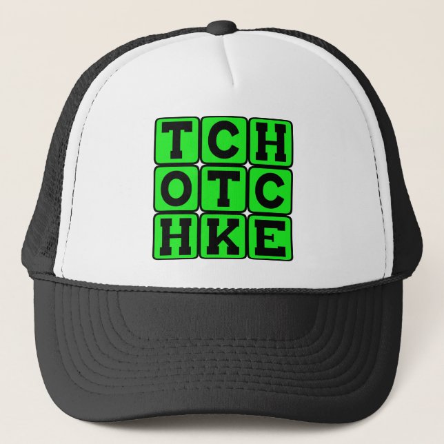 Tchotchke, Bric-A-Brac Trinket Trucker Hat (Front)