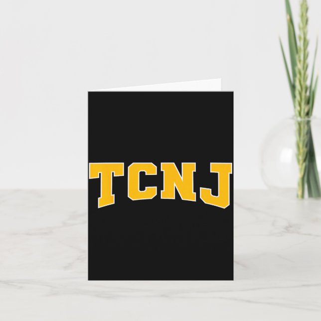 Tcnj The College Of New Jersey Apparel Srts Fan  Card (Front)
