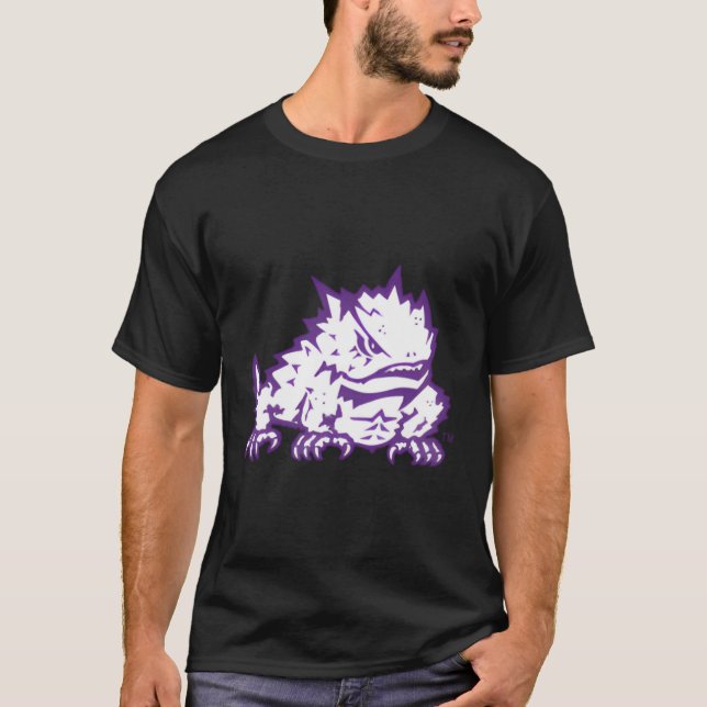 Tcu Horned Frogs Left Chest Mascot T-Shirt (Front)