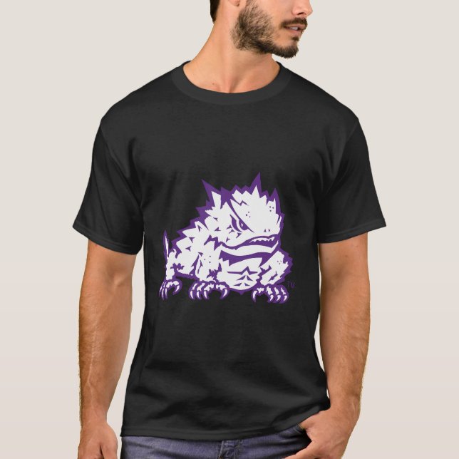 Tcu Horned Frogs Mascot Officially Licensed T-Shirt (Front)