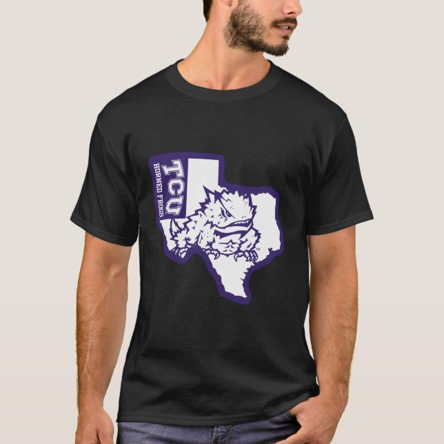 Tcu Horned Frogs State Officially Licensed T-Shirt (Front)