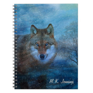 TCWC - Blue Wolf Christmas Notebook
