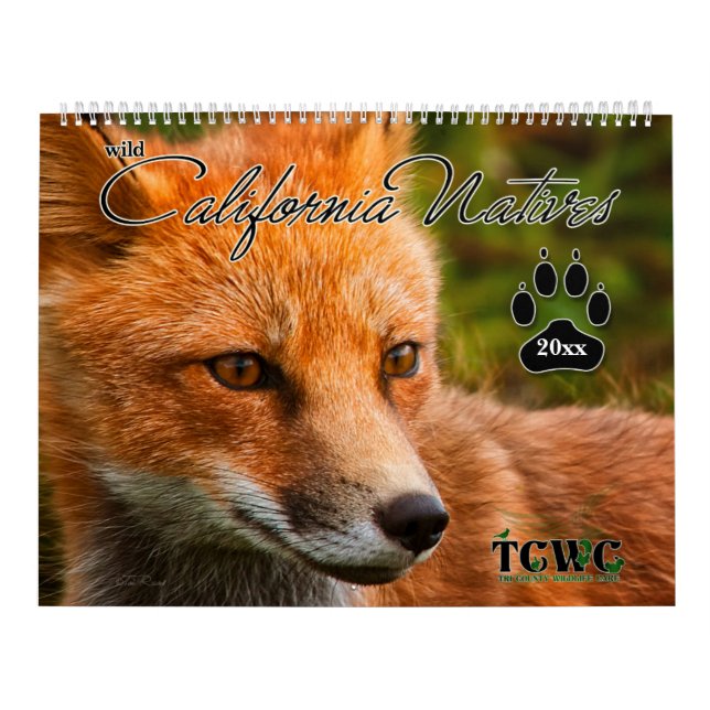 TCWC - Native California Wildlife Custom Year Calendar (Cover)