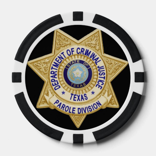 TDCJ Parole Division Coin Poker Chips (Front)