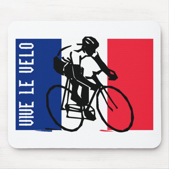 tdf vive le velo custom design mouse pad (Front)