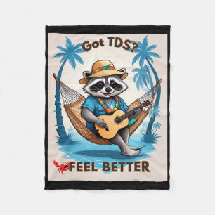 Tds Trump Derangement Syndrome Funny Trump Support Fleece Blanket