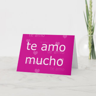Te Amo, card