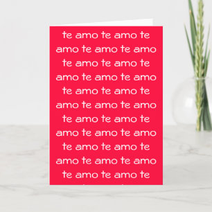 te amo - card (V-day)