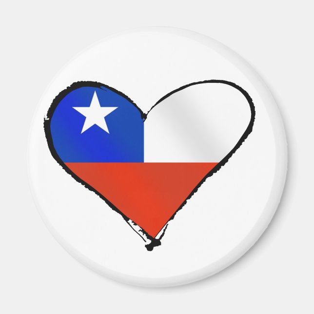 Te Amo Chile Chilean love and pride Magnet (Front)