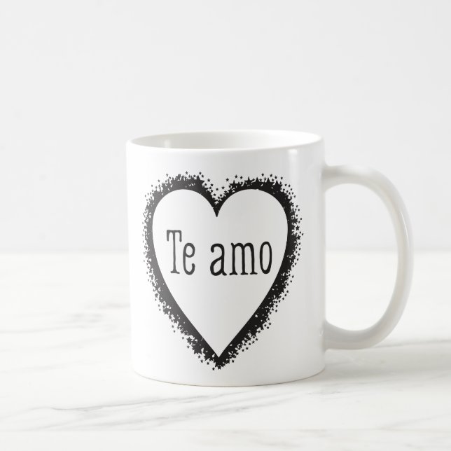Te amo, I love you in Spanish Coffee Mug (Right)