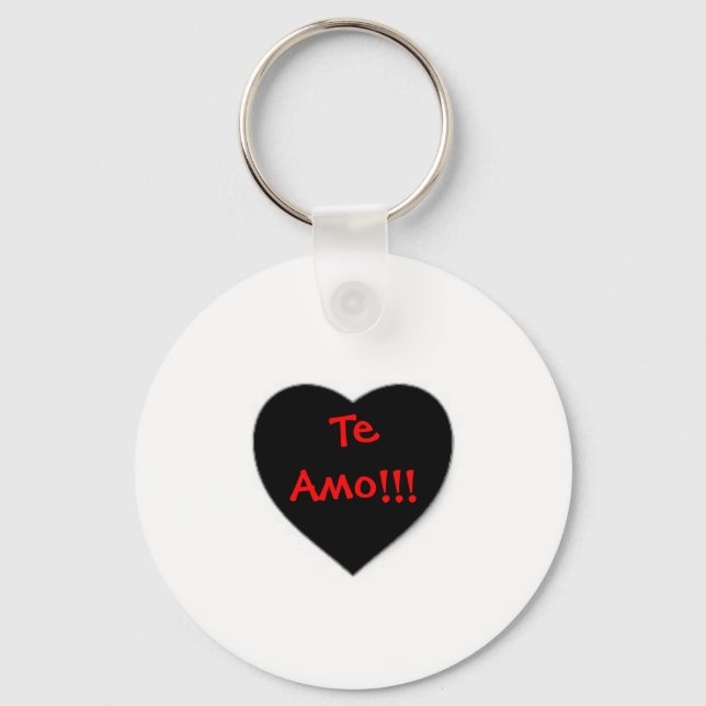 te amo!! key ring (Front)
