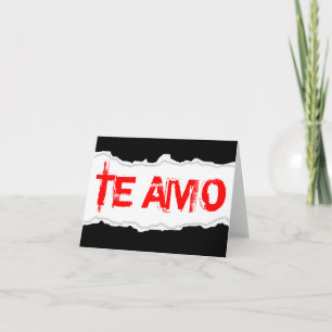 TE AMO (page rip) Holiday Card