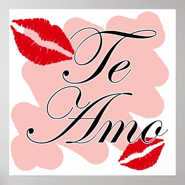 Te Amo - Spanish - I Love You Poster (Front)