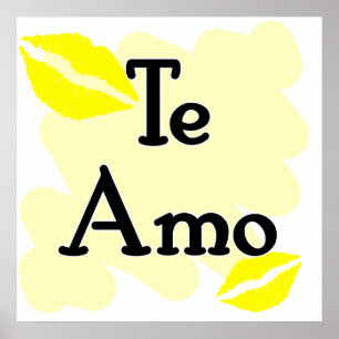 Te Amo - Spanish - I Love You Poster