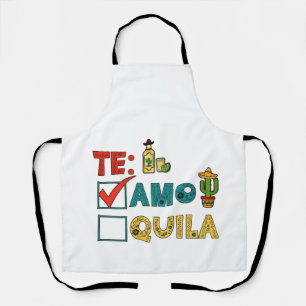 Te Amo Tequila Cinco De Mayo Funny  Apron