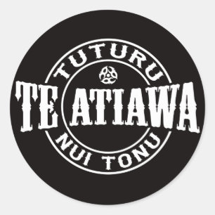 Te Atiawa Tuturu Nui Tonu Classic Round Sticker