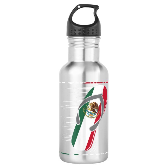 Te Calmas O Te Calmo Funny Spanish Mexican Flag Mo 710 Ml Water Bottle (Front)