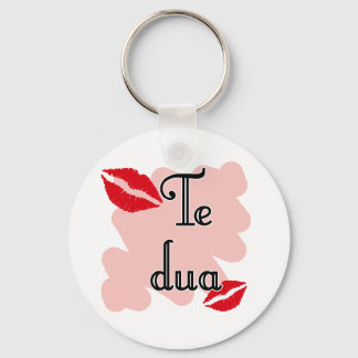Te dua - Albanian - I Love You Key Ring