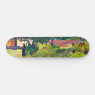 Te Fare, The House landscape art by Paul Gauguin Skateboard