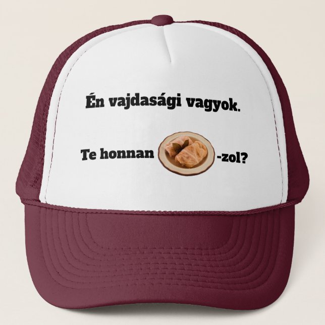 Te honnan SZÁRMA-zol? mici Trucker Hat (Front)