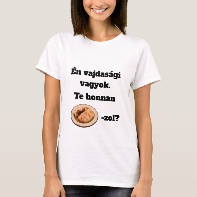 Te honnan SZÁRMA-zol? női rövid ujjú póló T-Shirt (Front)