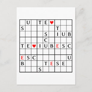 te iubesc postcard