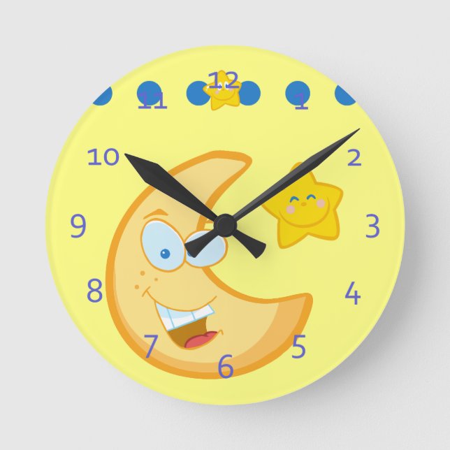 te Moon and Stars Kids Clocks (Front)