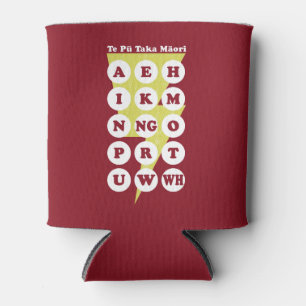Te Pu Taka Maori Maori Alphabet Can Cooler