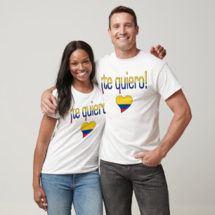 ¡Te Quiero! Colombia Flag Colours T-Shirt