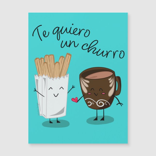 Te Quiero Un Churro V-Day Card (Front)