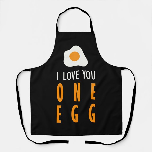 Te quiero un huevo apron (Front)