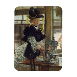 Tea 1872 (oil on wood) magnet