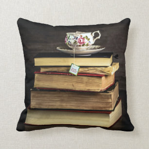 Tea and Books Cushion