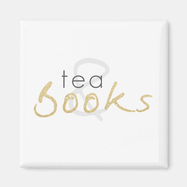 Tea and Books Magnet (Front)