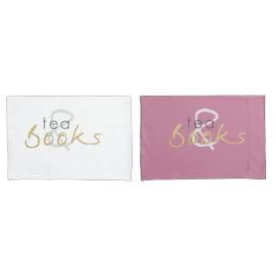 Tea and Books Pillowcase Set