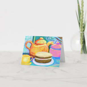 Tea and cake love from afar card