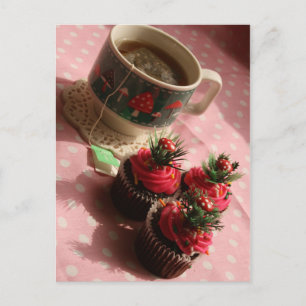 Tea and Cakes Postcard