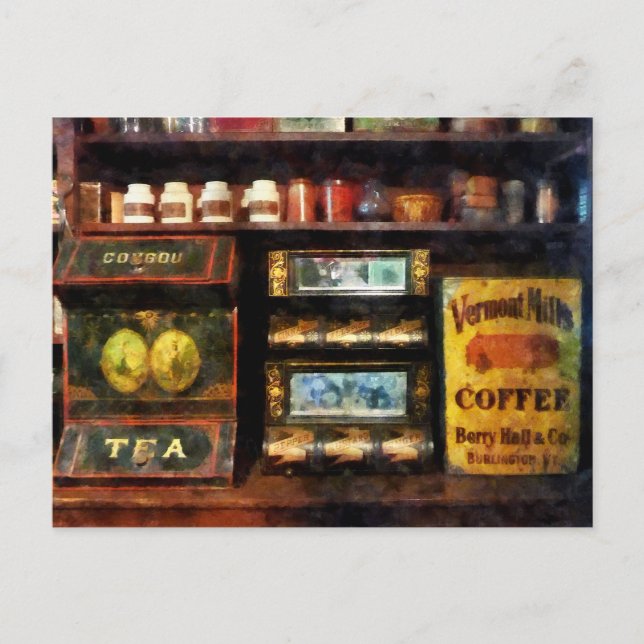 Tea and Coffee Postcard (Front)