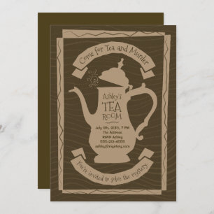Tea and Murder Party - Invitation