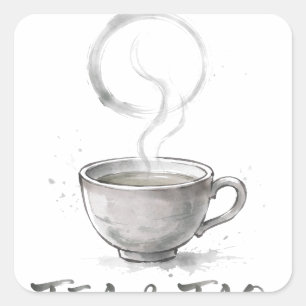 Tea and Tao — Taoist Tea Lover Shirt Square Sticker