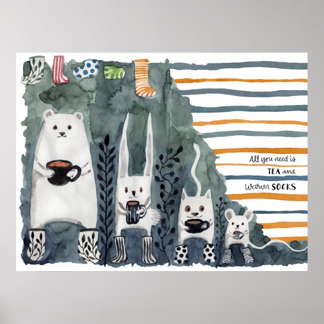 Tea and Warm Socks Poster (Front)