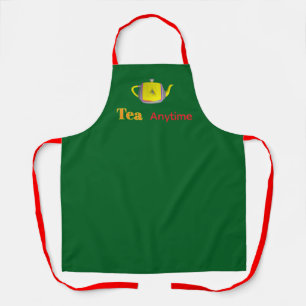 Tea Anytime Teapot Green Apron