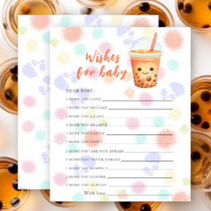 Tea baby shower - wishes for baby