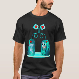 Tea Bag Seahorse Swim Sharks Diving Diver T-Shirt