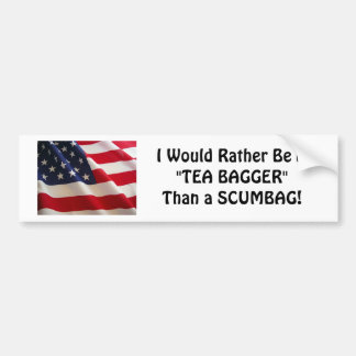 TEA BAGGER Bumper Sticker