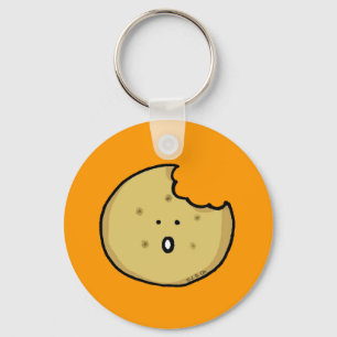 Tea biscuit key ring