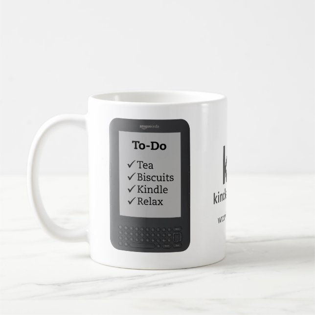 Tea & Biscuits - Kindle Keyboard Mug (Left)