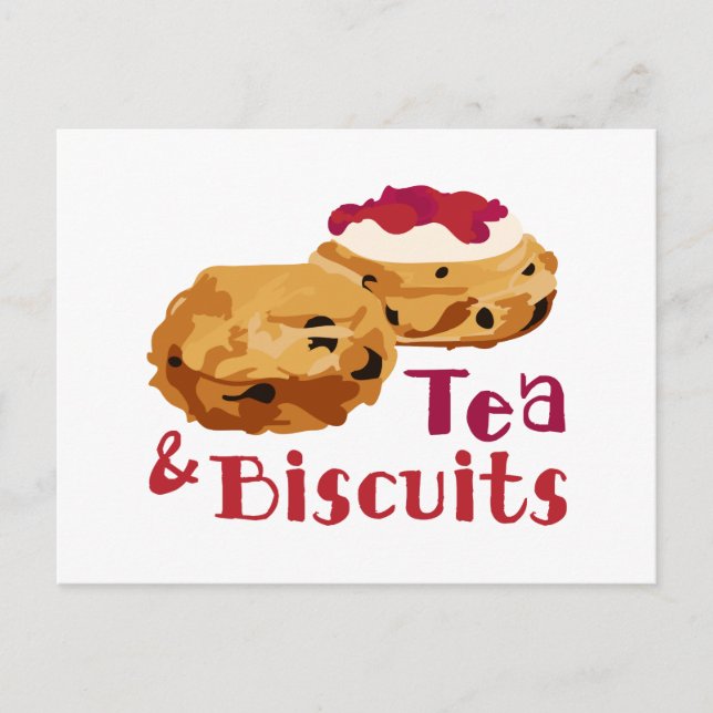 Tea & Biscuits Postcard (Front)