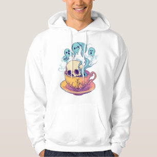 Tea & Bones � Funny Relaxed Skull Hoodie